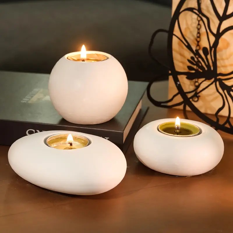 Terracotta Pot - Tealight Candle Holder Resin Silicone Mold,