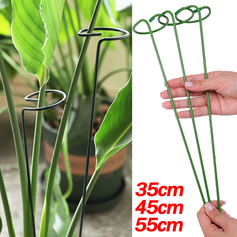 Plant Support Stake - 1-10pcs Metal Single Stem Plant Shrub