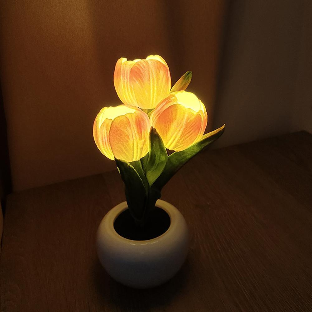 9x22cm Potted Plant Table Lamp - Plant Pot ulasan dan harga