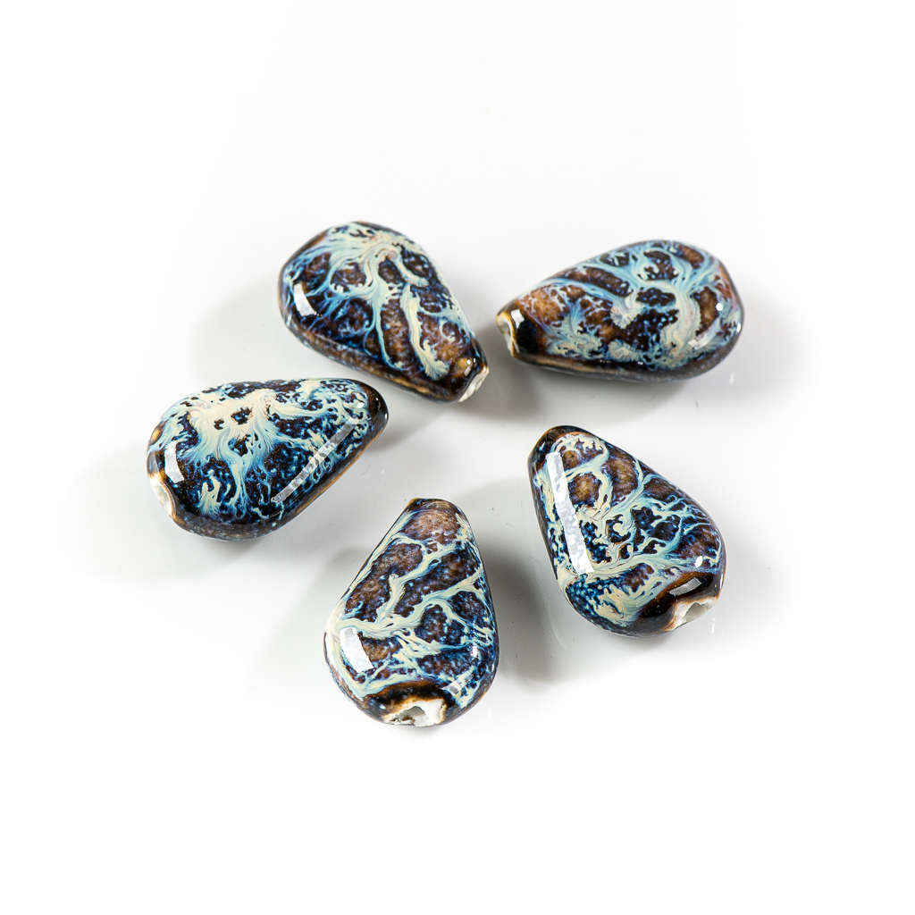 28#5pcs Retro Color Water Drop - Snake Plant Ceramic ulasan dan harga