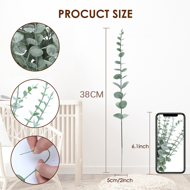 20pcs Artificial Eucalyptus St - Fiddle Leaf Fig ulasan dan harga