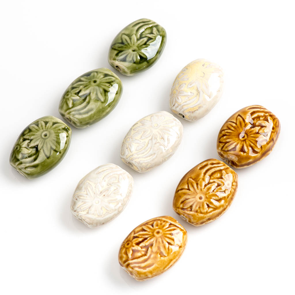37# Big Flower Beramic Beads P - Snake Plant Ceramic ulasan dan harga