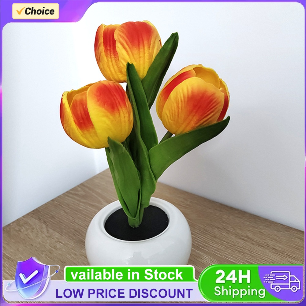 9x22cm Potted Plant Table Lamp - Plant Pot ulasan dan harga