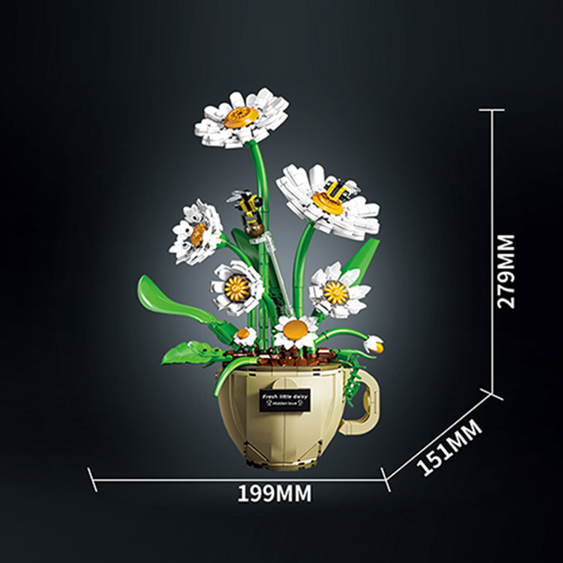 MOC Coffee Cup Flower Building - Terracotta Pot ulasan dan harga