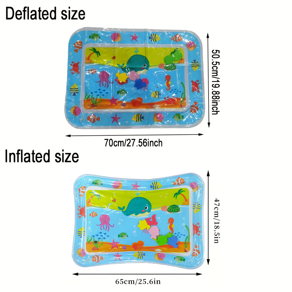 1pc Blue Whale Inflatable PVC  - Repotting Mat ulasan dan harga