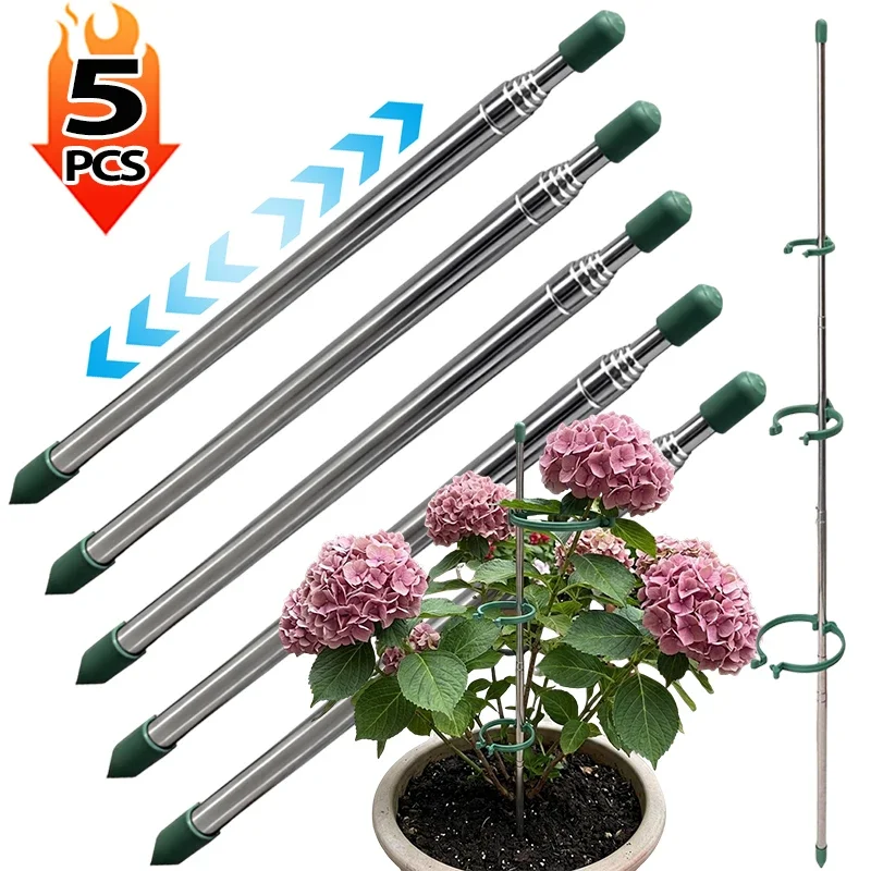 5/1PCS Retractable Plant Suppo - Plant Support Stake ulasan dan harga