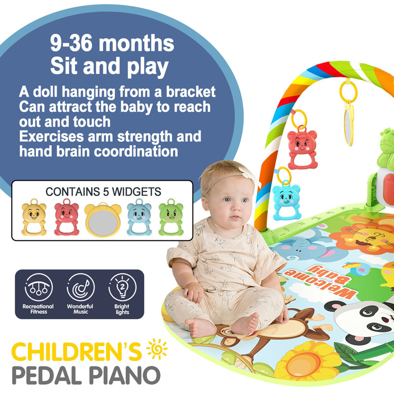 Baby Music Activity Gym Rug Pl - Repotting Mat ulasan dan harga