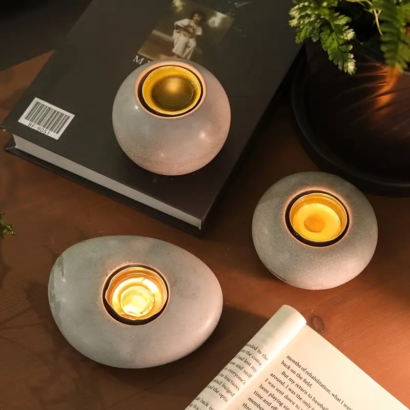 Tealight Candle Holder Resin S - Terracotta Pot ulasan dan harga