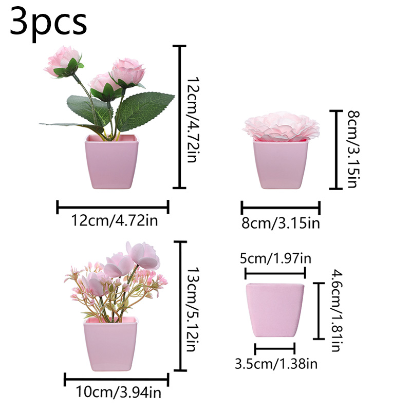 (A set of 3PCS) Simulated Mini - Succulent Set ulasan dan harga