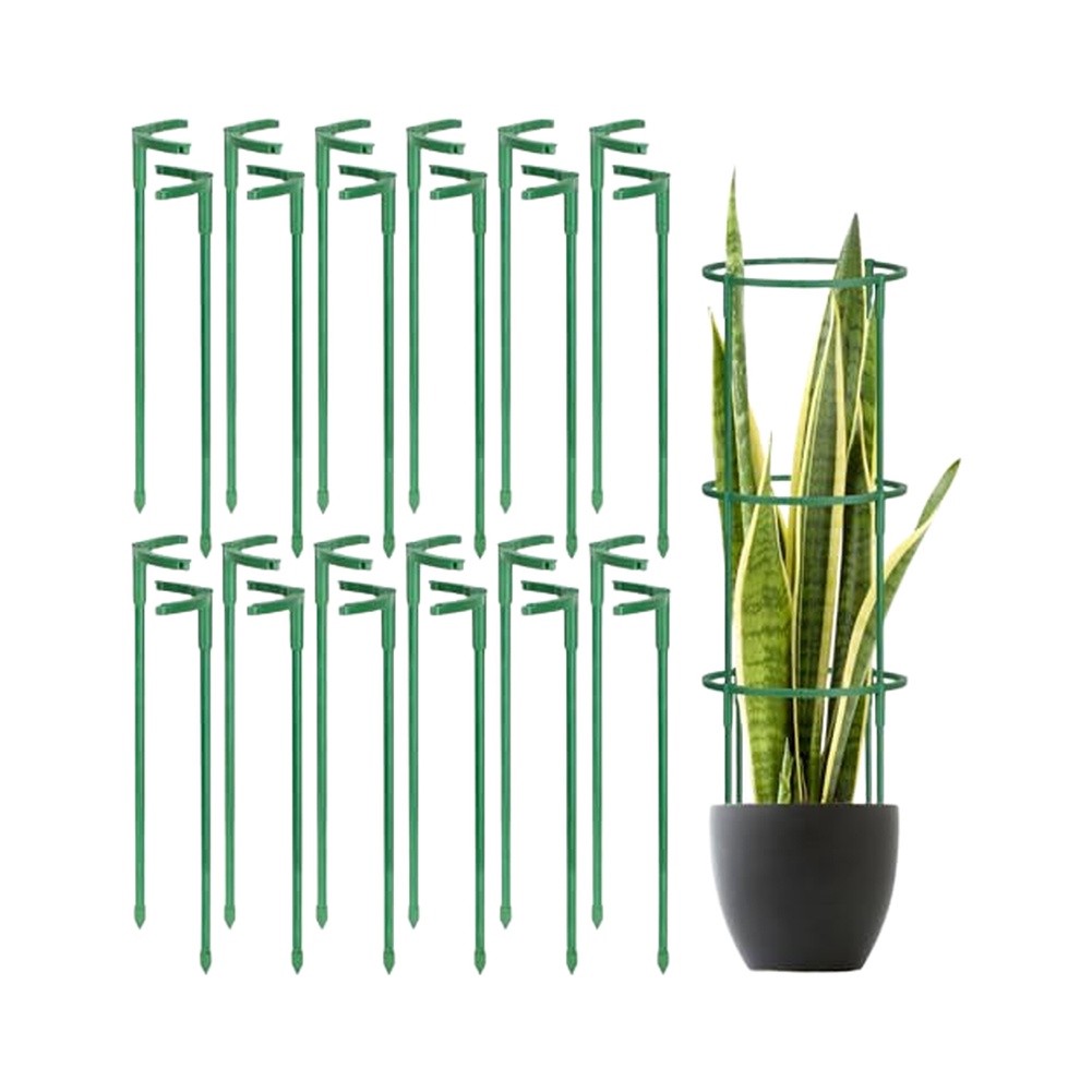 24 pcs Green Stackable Plant S - Plant Support Stake ulasan dan harga