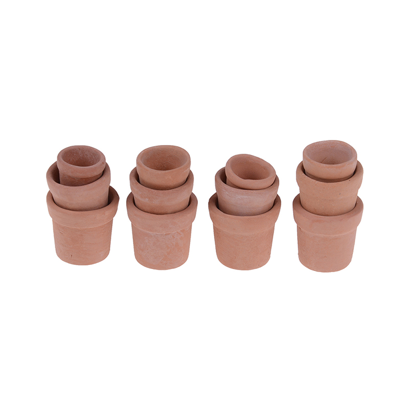 12Pcs Dollhouse 1:12 Mini Clay - Terracotta Pot ulasan dan harga