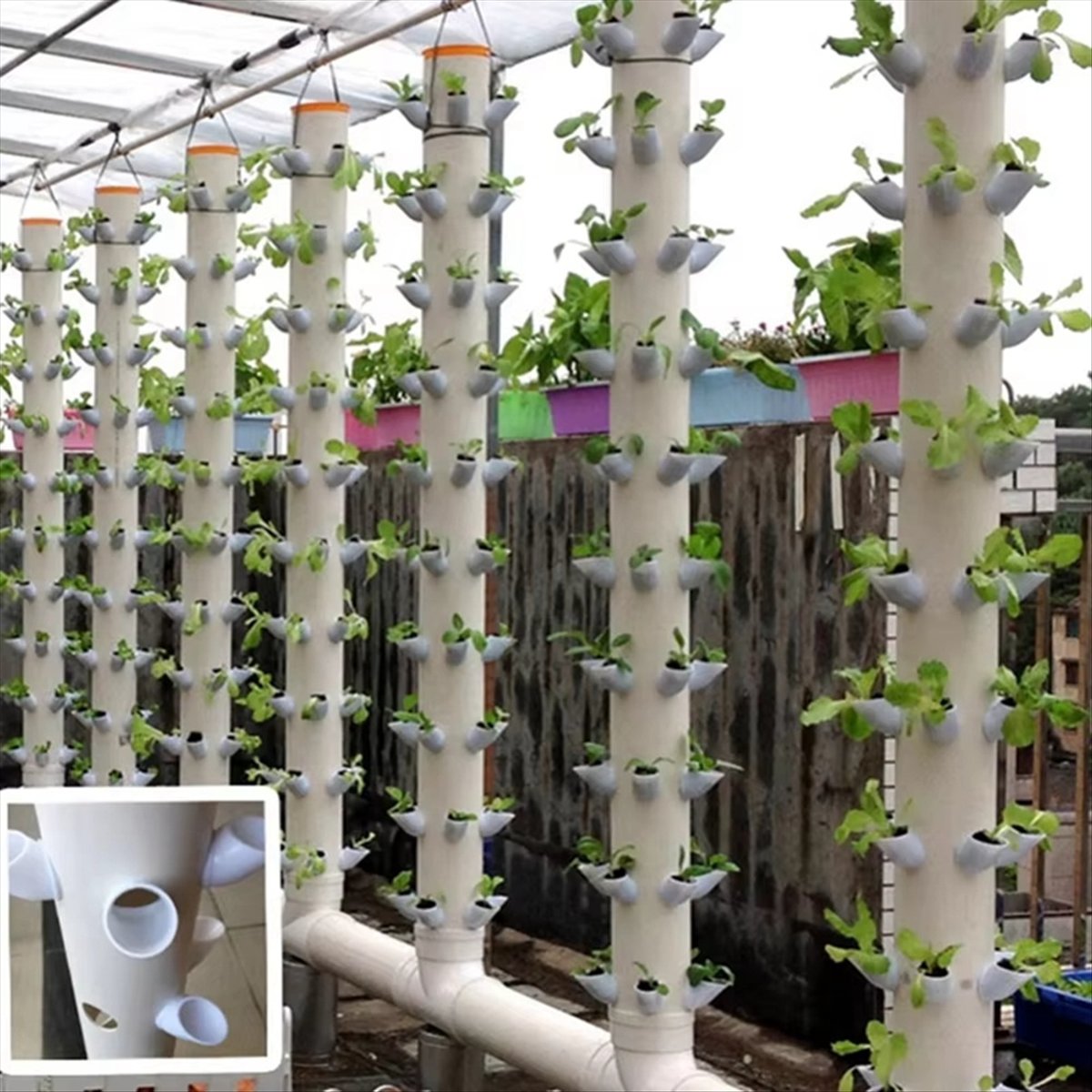 Hydroponic Vertical Tower Cont - Plant Pot ulasan dan harga