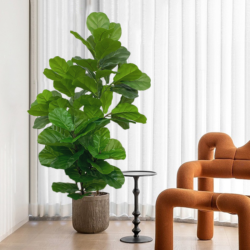 23-41in Artificial Ficus Tree  - Fiddle Leaf Fig ulasan dan harga