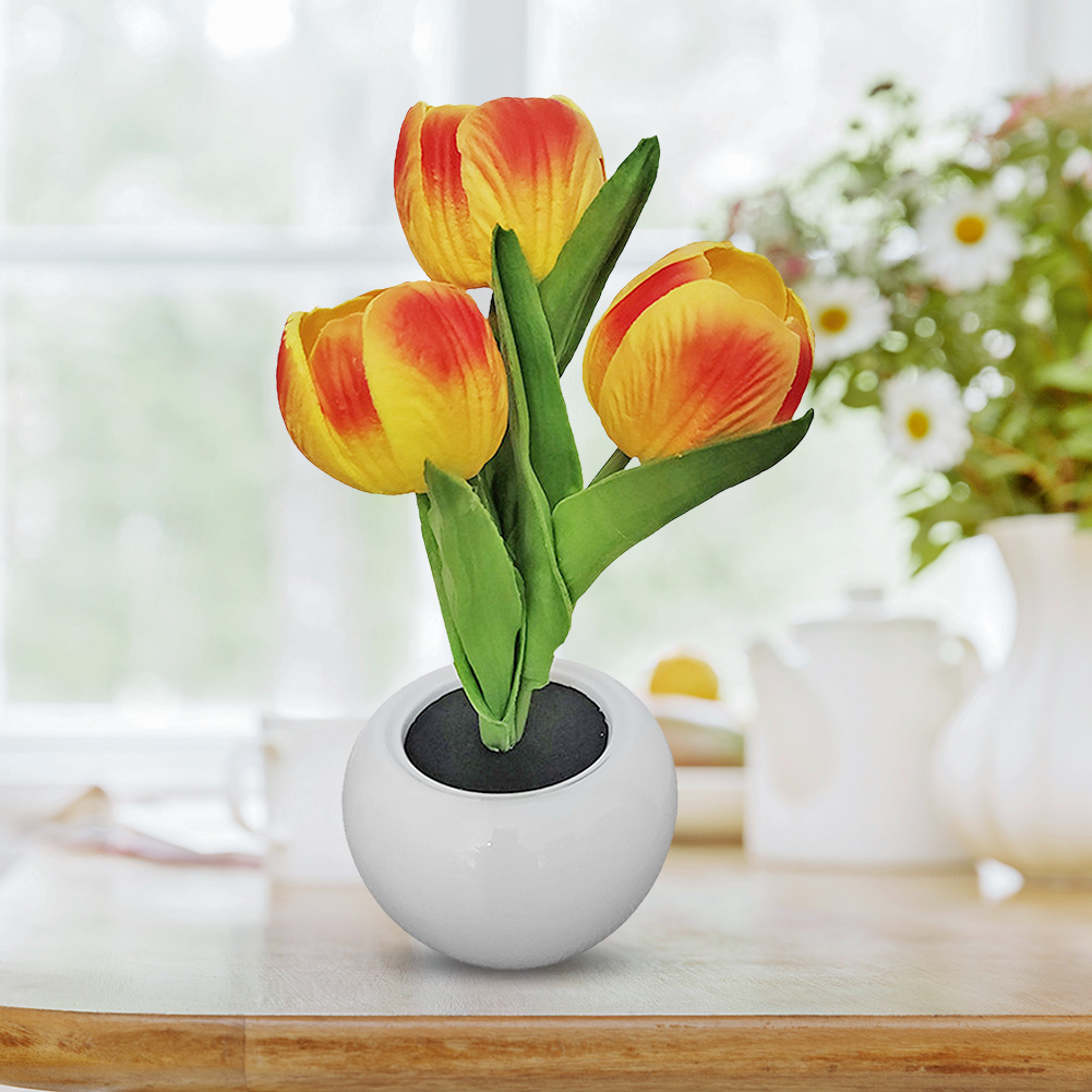 9x22cm Potted Plant Table Lamp - Plant Pot ulasan dan harga