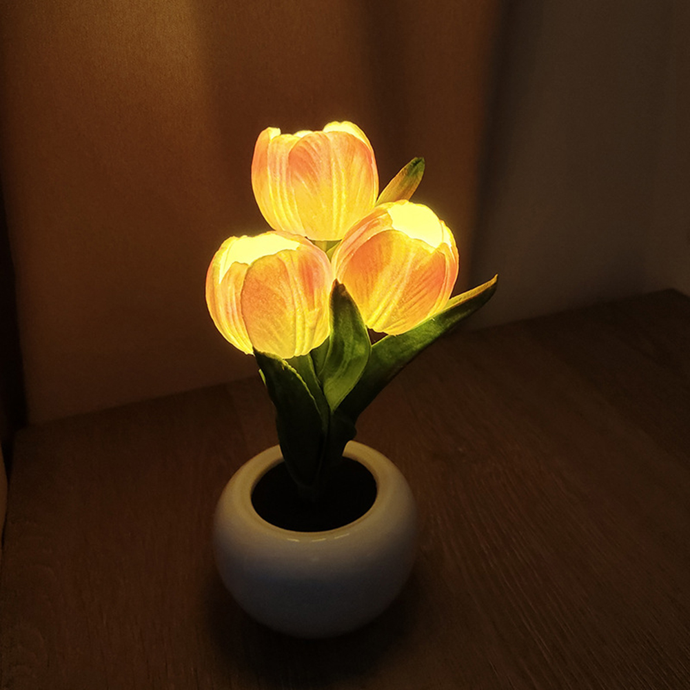 9x22cm Potted Plant Table Lamp - Plant Pot ulasan dan harga