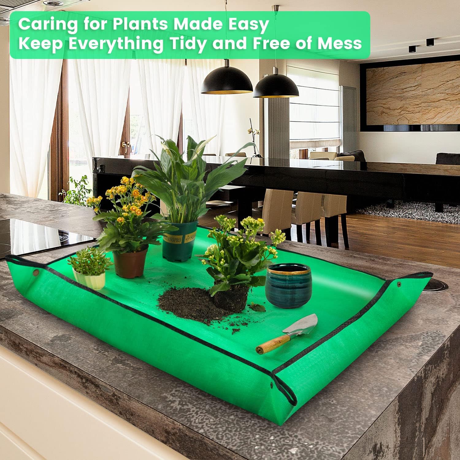 Planting Mat Square Garden Pad - Repotting Mat ulasan dan harga