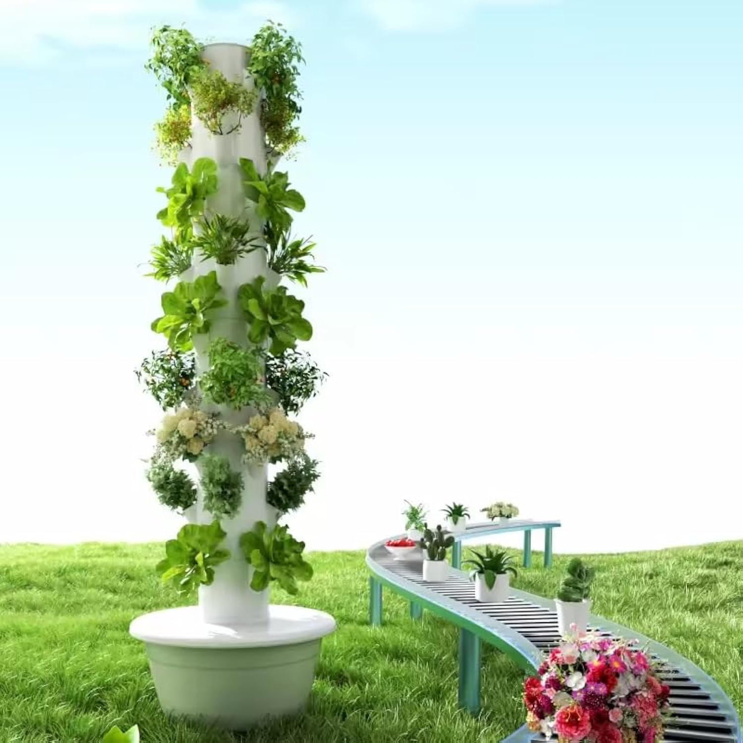 Vertical Hydroponic Grow Tower - Pothos ulasan dan harga